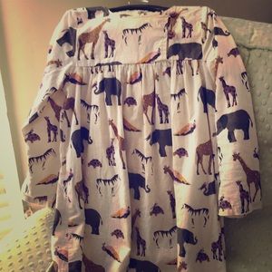 Happy by Pink Chicken L/S Safari Dress